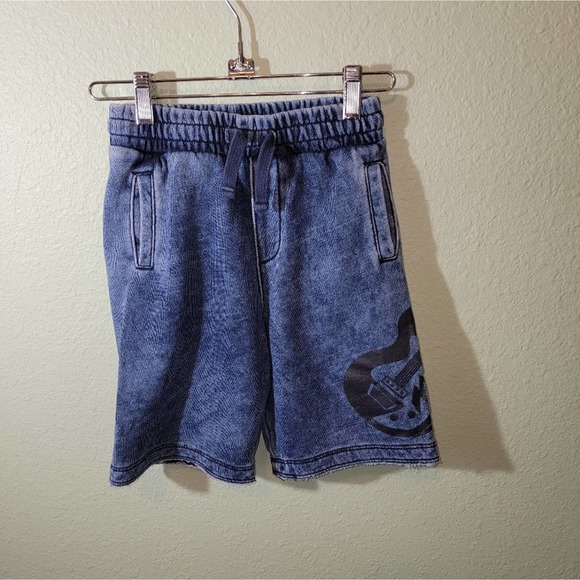 Garanimala Boys Shorts Denim Pull On Jean Soft Graphic Guitar Sz 7 - Picture 1 of 5